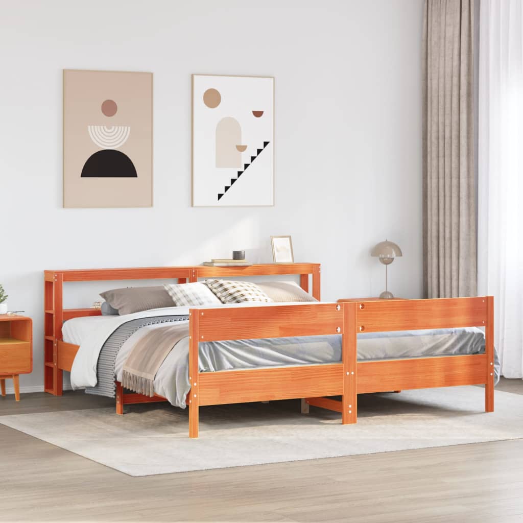 Bed Frame Without Mattress Small Single Solid Wood Pine