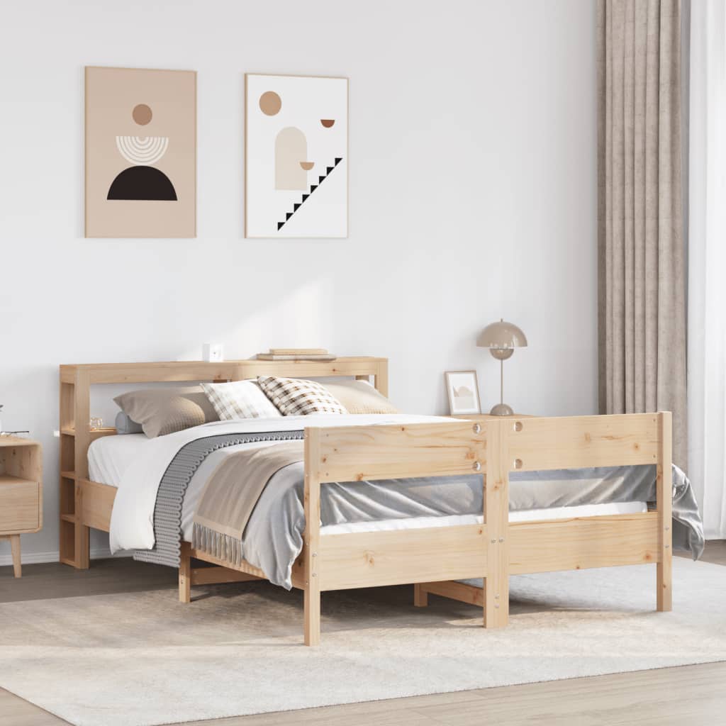 Bed Frame Without Mattress Small Single Solid Wood Pine