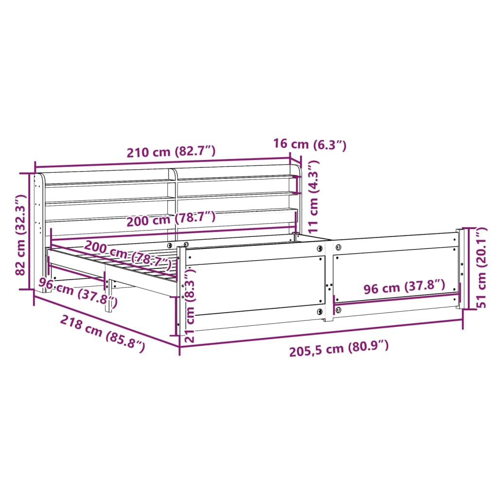 Bed Frame With Headboard Without Mattress
