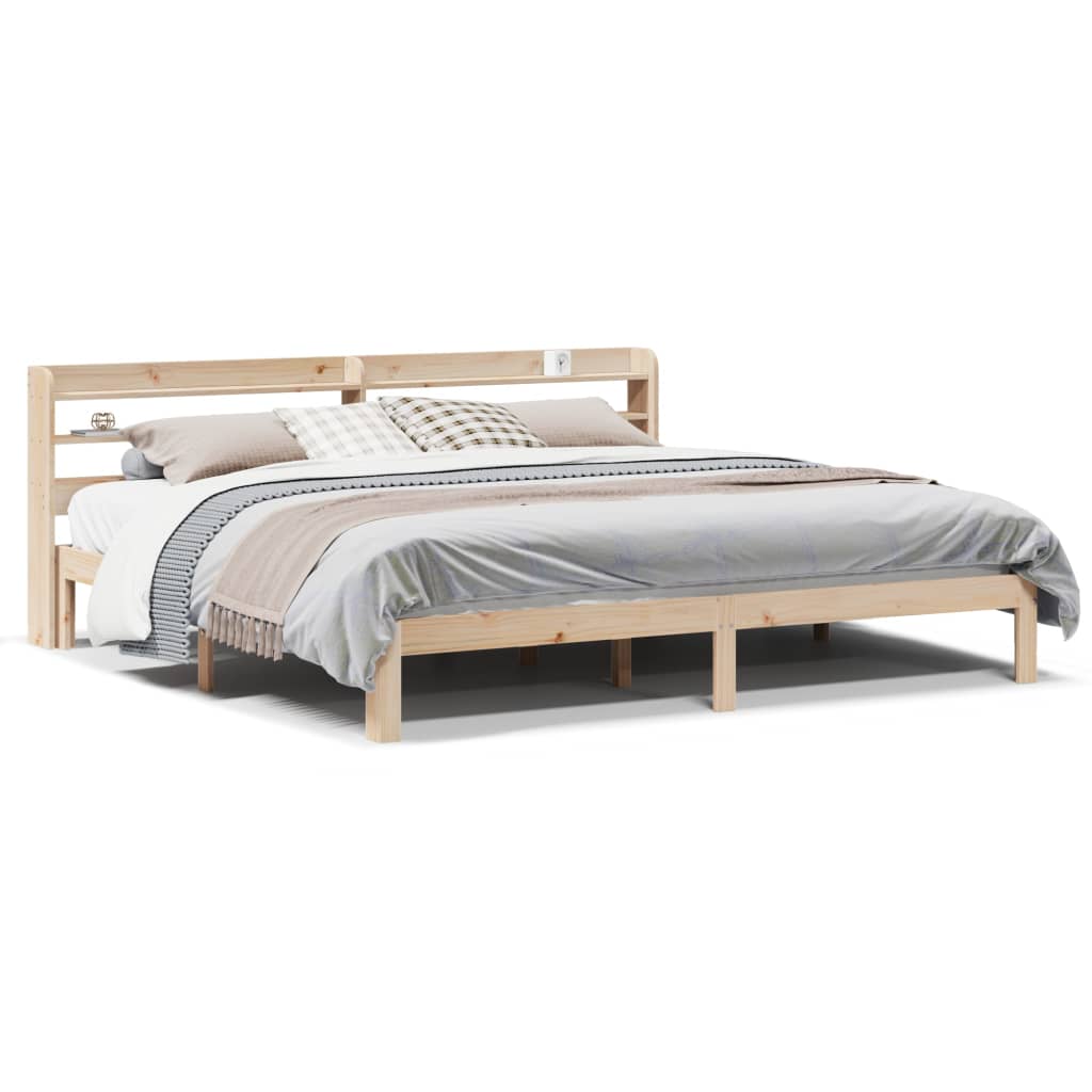 Bed Frame With Headboard Without Mattress Super King