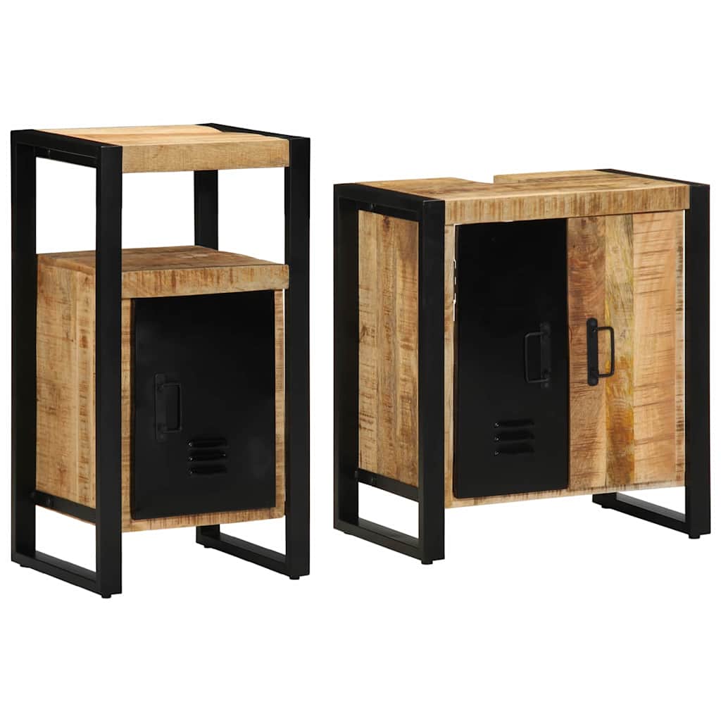 Bathroom Furniture Set 2 Pcs Brown