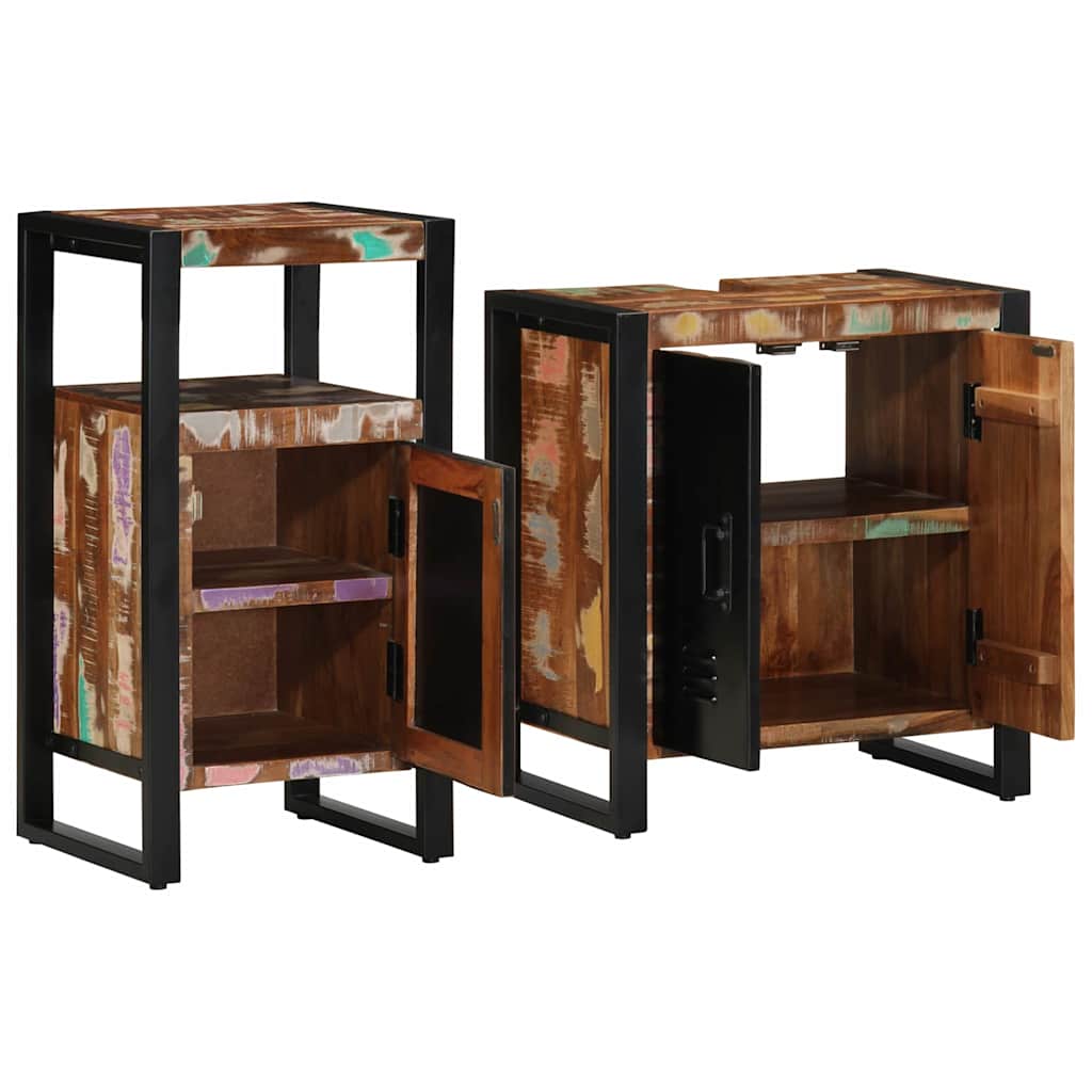 Bathroom Furniture Set 2 Pcs Brown
