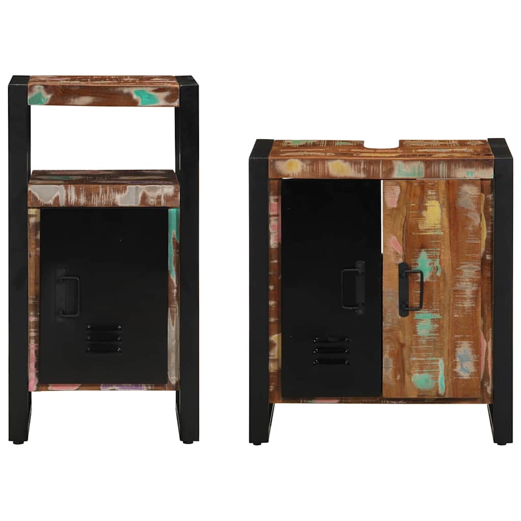 Bathroom Furniture Set 2 Pcs Brown