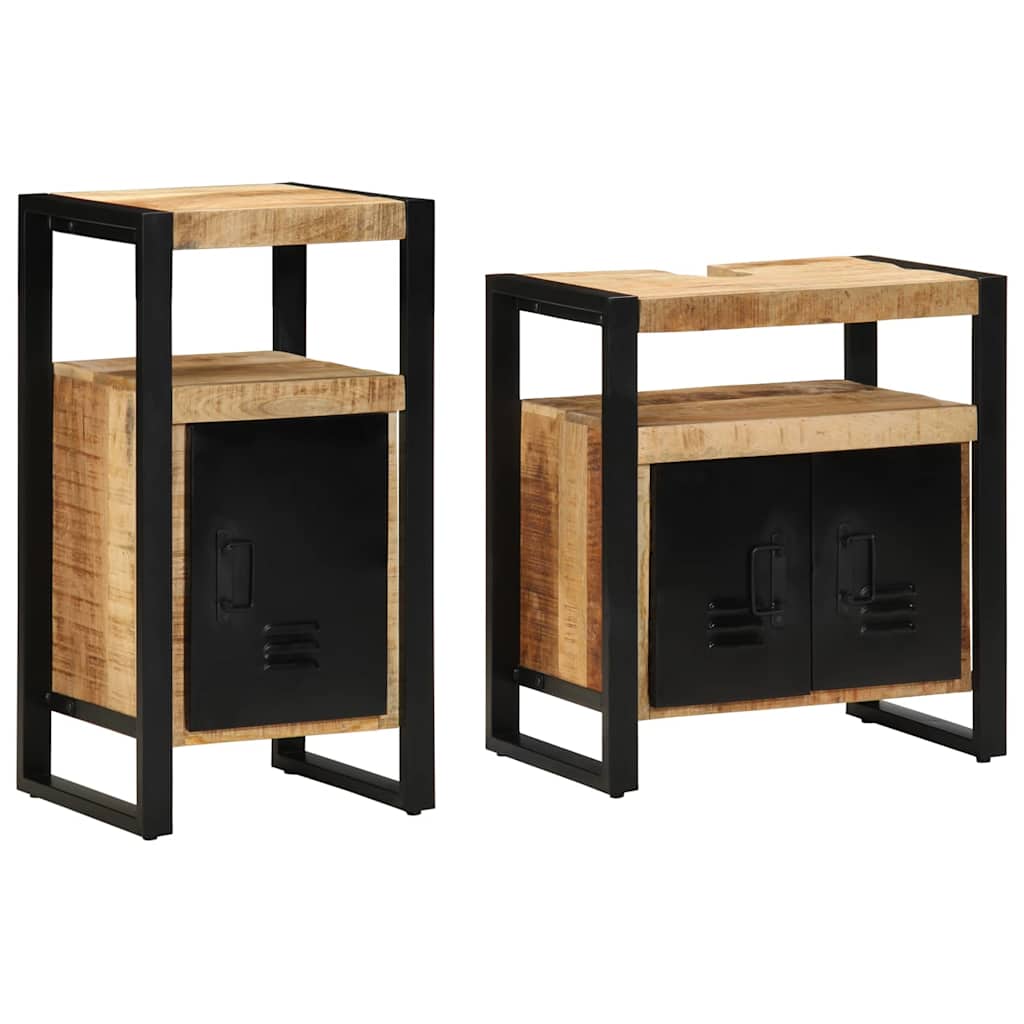 Bathroom Furniture Set 2 Pcs Brown