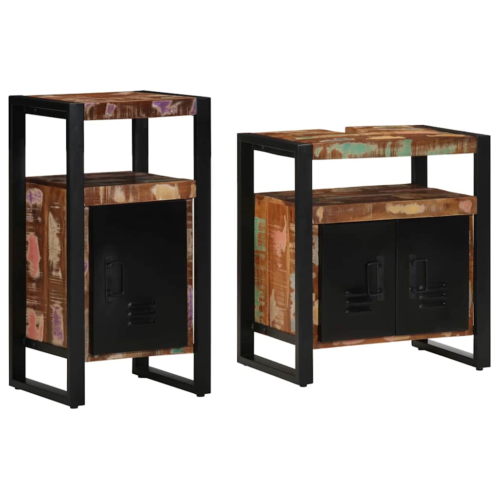Bathroom Furniture Set 2 Pcs Brown