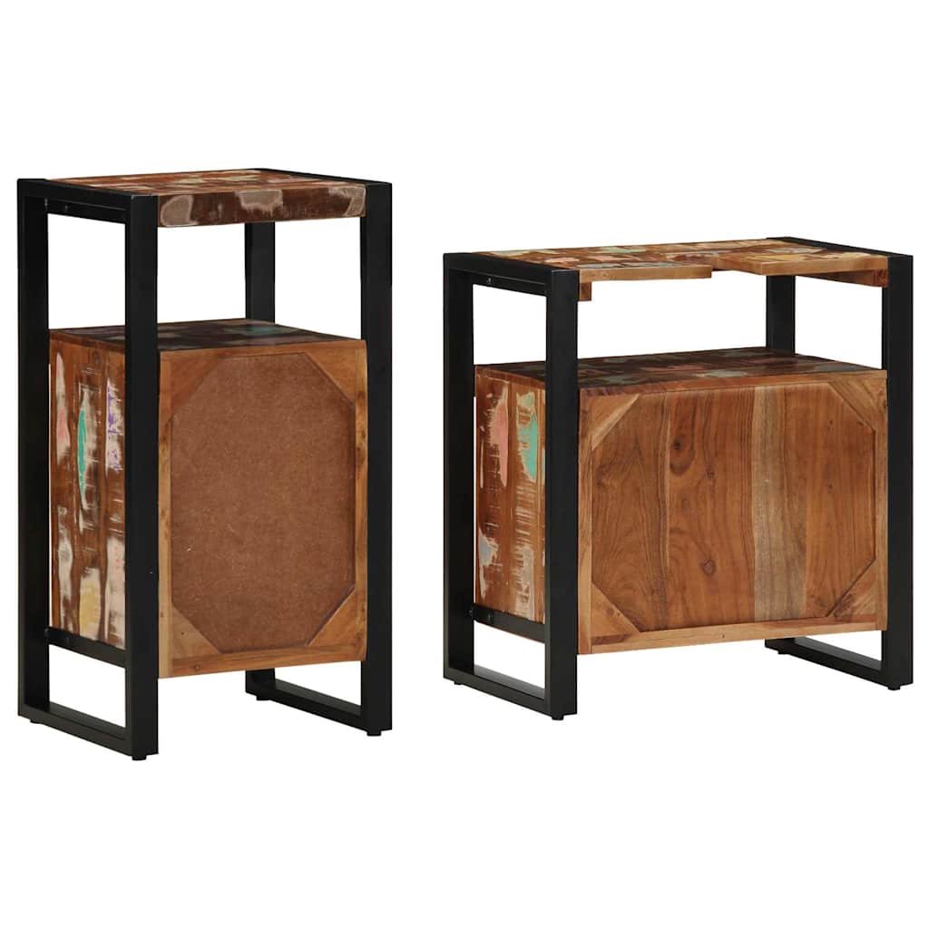 Bathroom Furniture Set 2 Pcs Brown