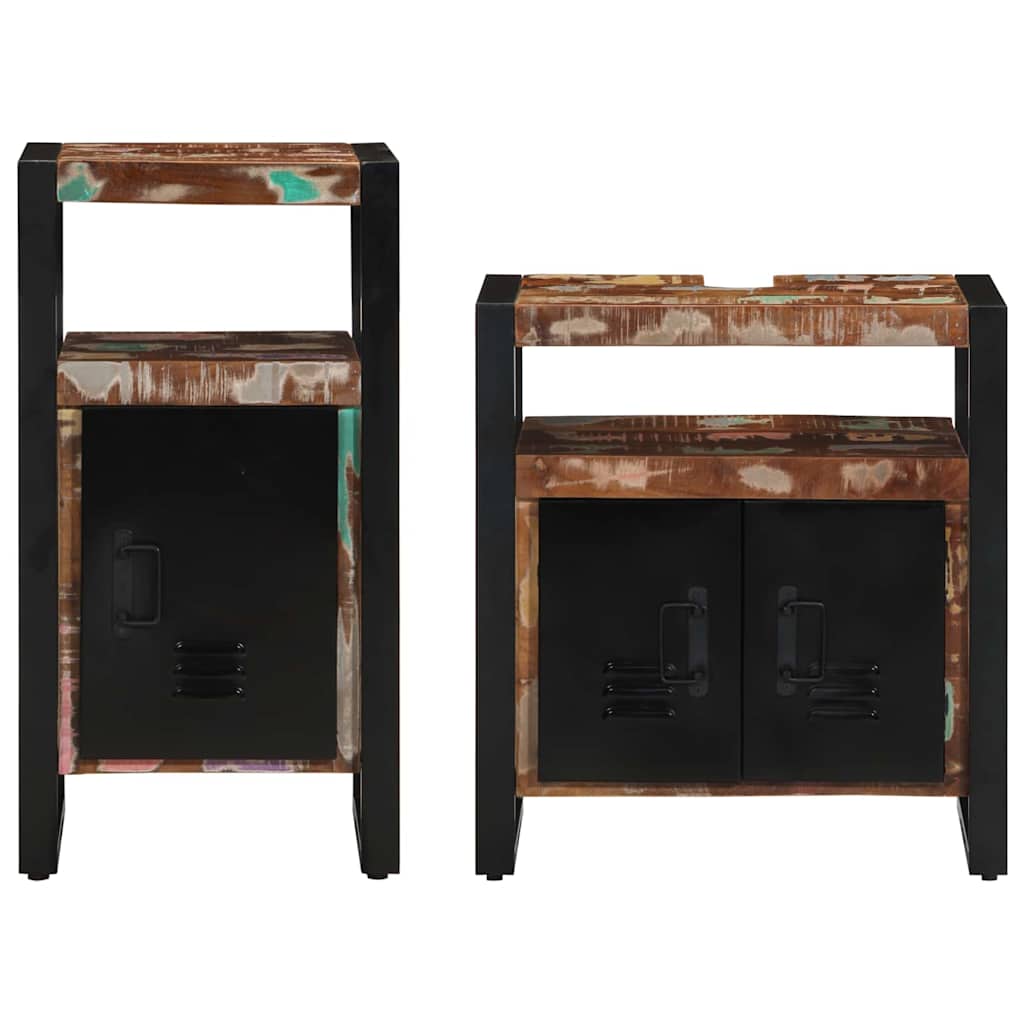 Bathroom Furniture Set 2 Pcs Brown