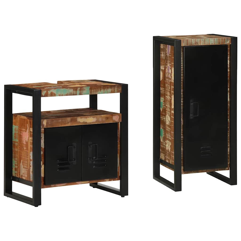 Bathroom Furniture Set 2 Pcs Multicolour