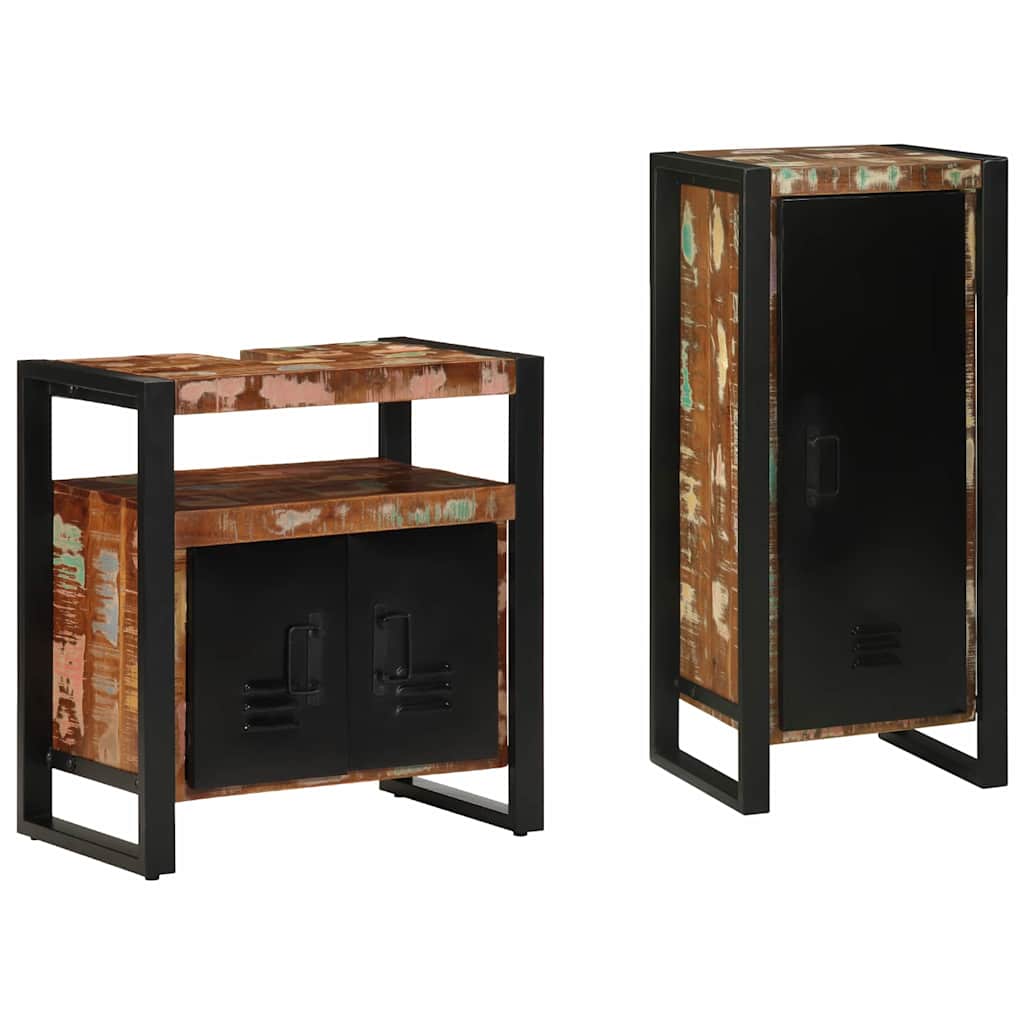 Bathroom Furniture Set 2 Pcs Multicolour