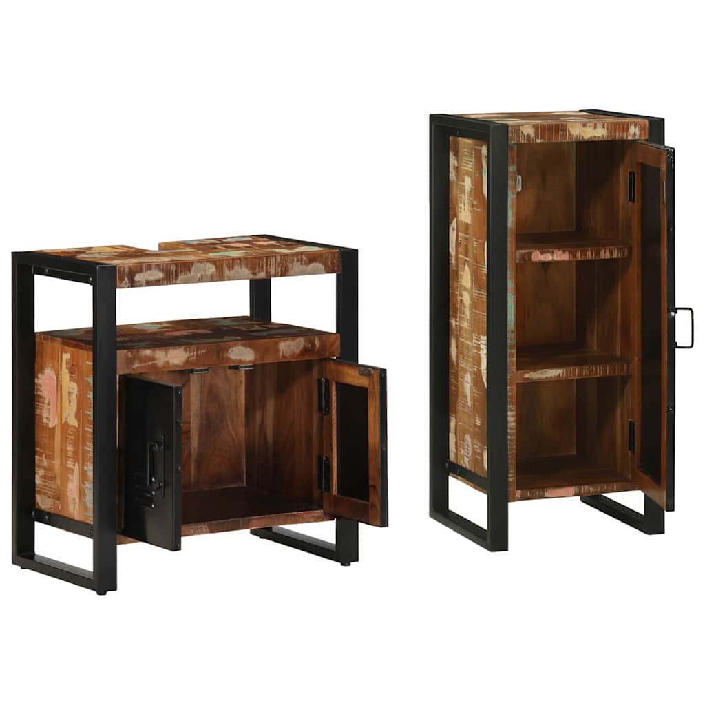 Bathroom Furniture Set 2 Pcs Multicolour