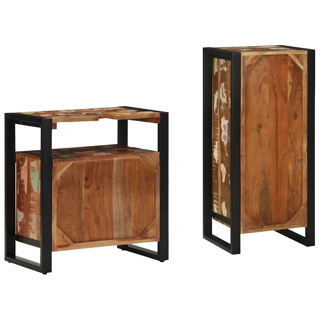 Bathroom Furniture Set 2 Pcs Multicolour