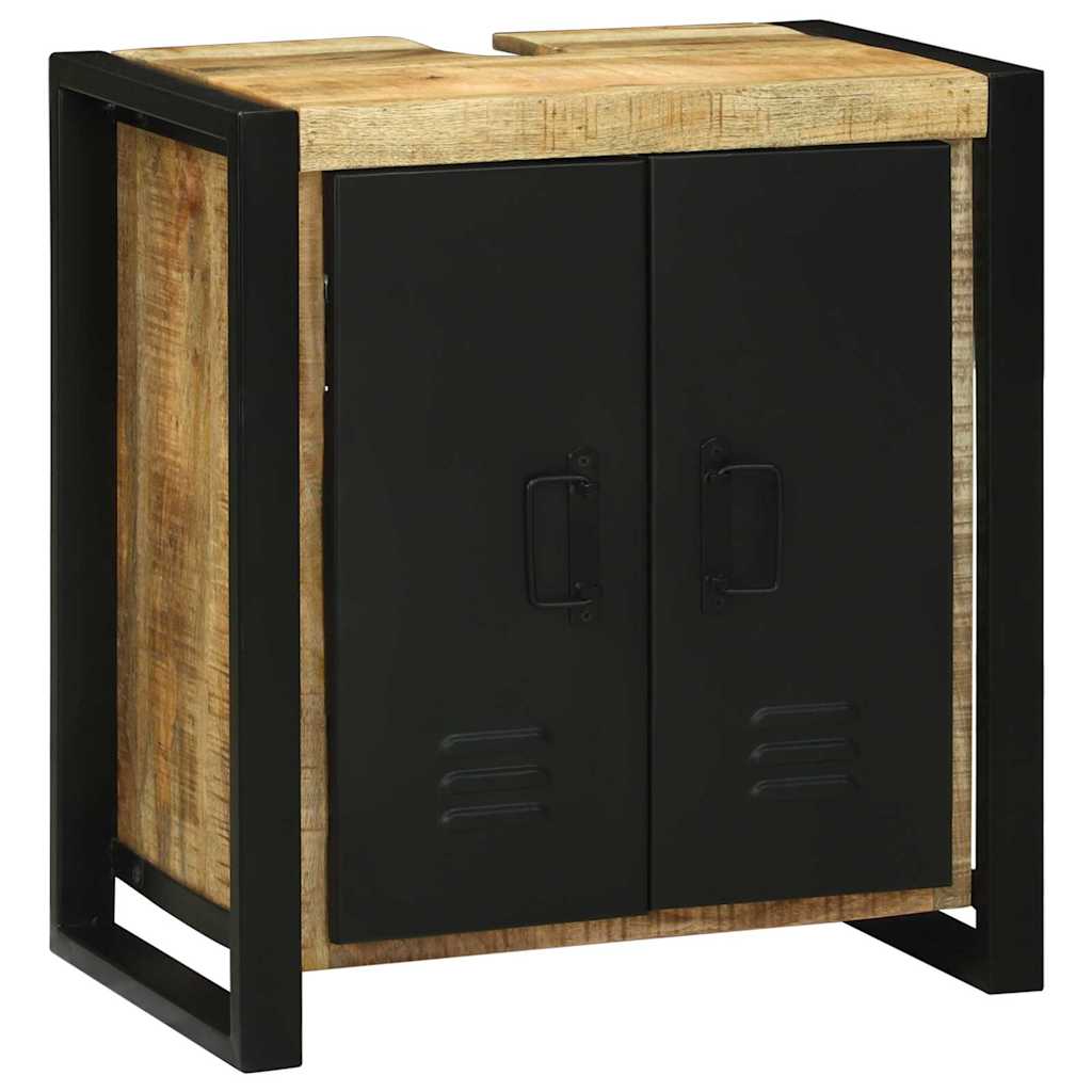 Bathroom Furniture Set With Shelf 3 Pcs Brown