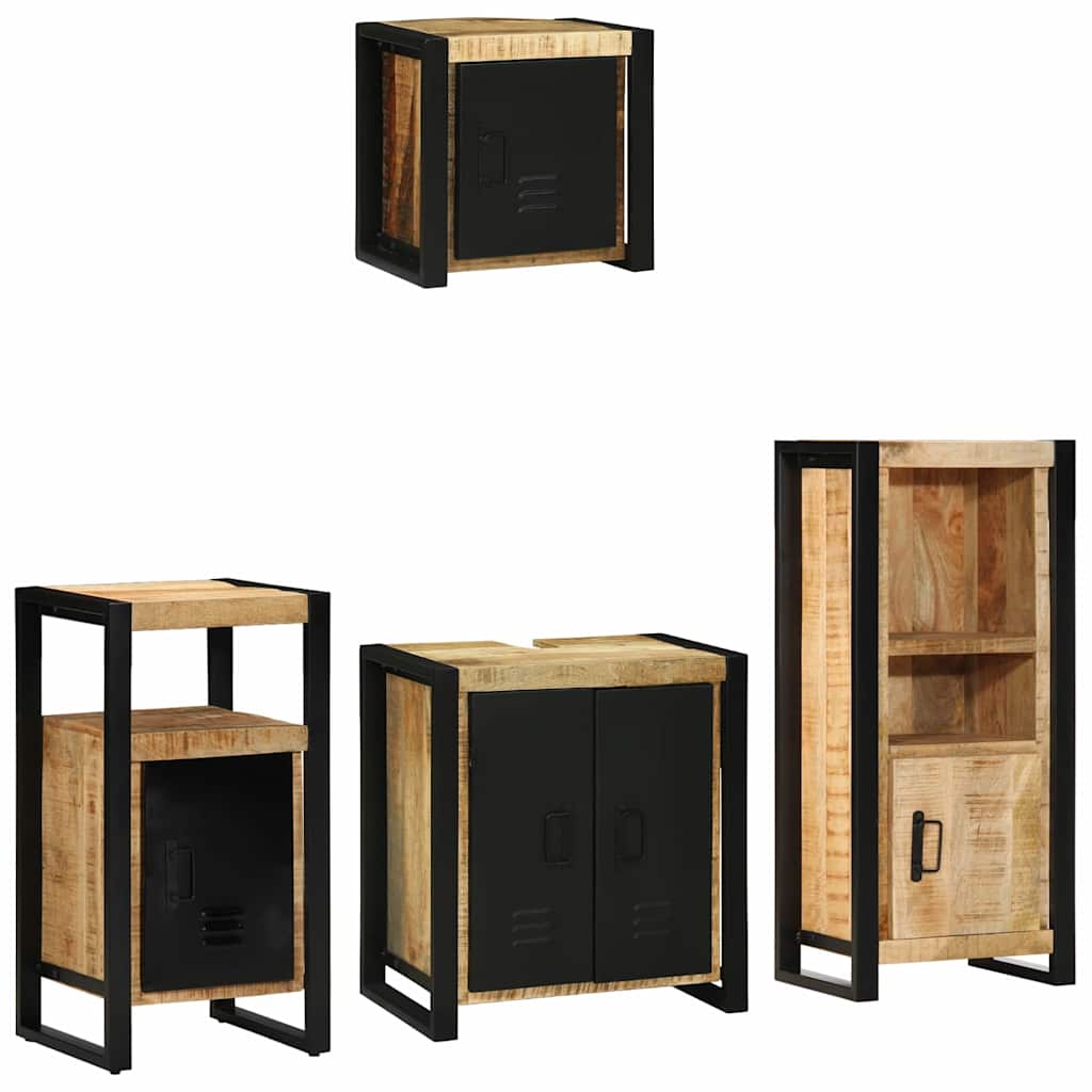 Bathroom Furniture Set 4 Pcs Multicolour