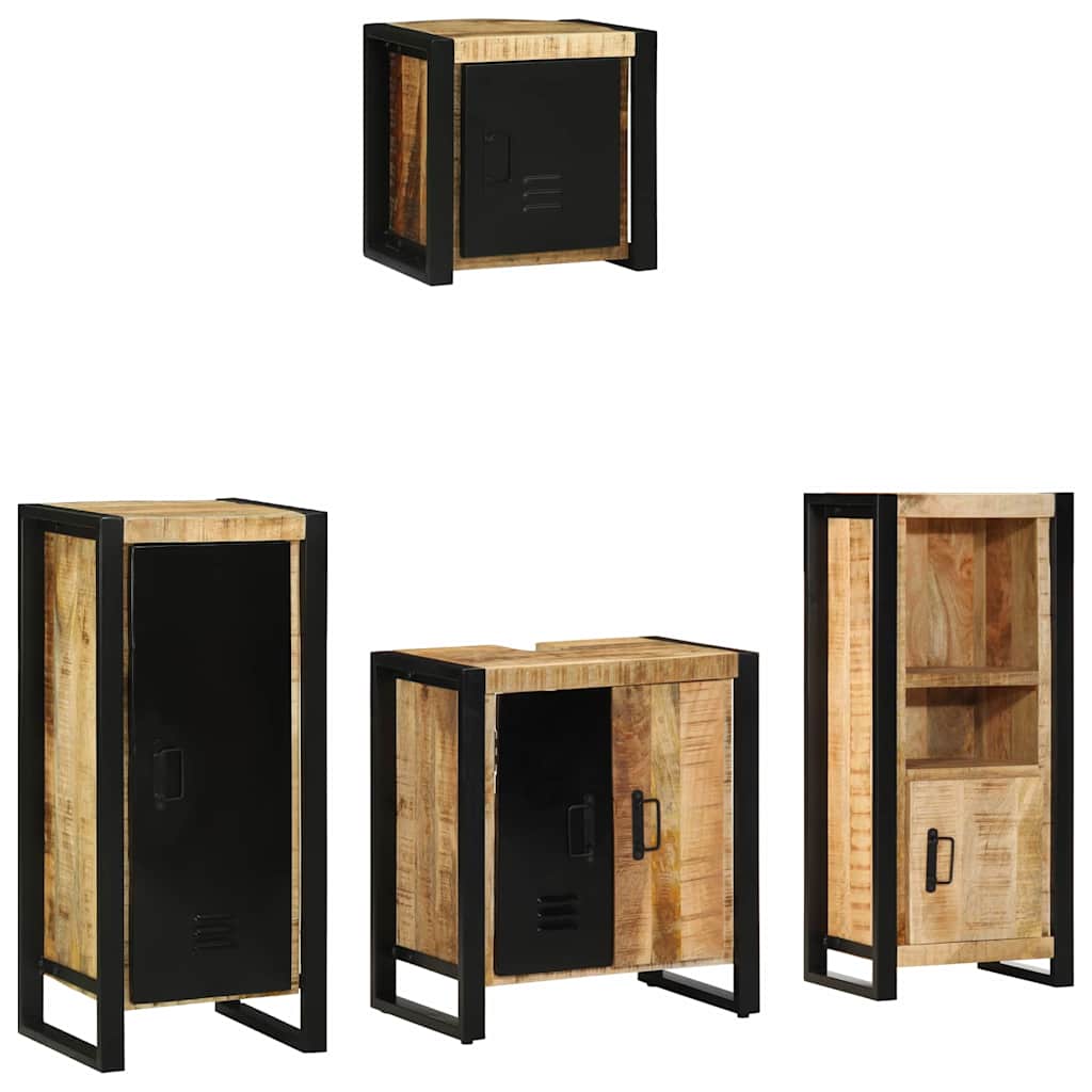Bathroom Furniture Set 4 Pcs Multicolour
