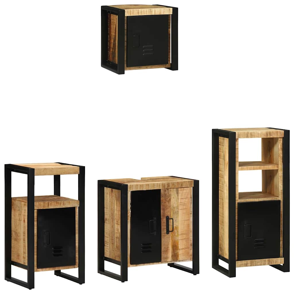 Bathroom Furniture Set 4 Pcs Multicolour