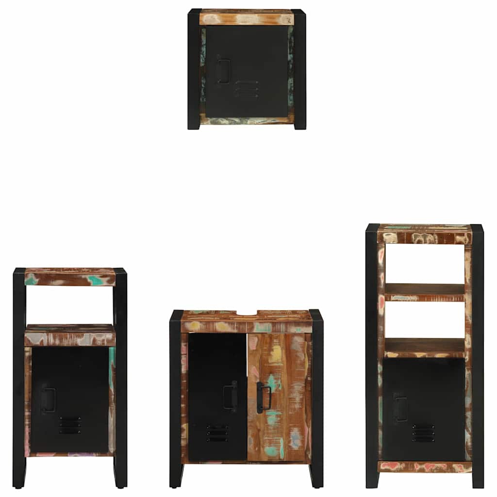 Bathroom Furniture Set 4 Pcs Multicolour