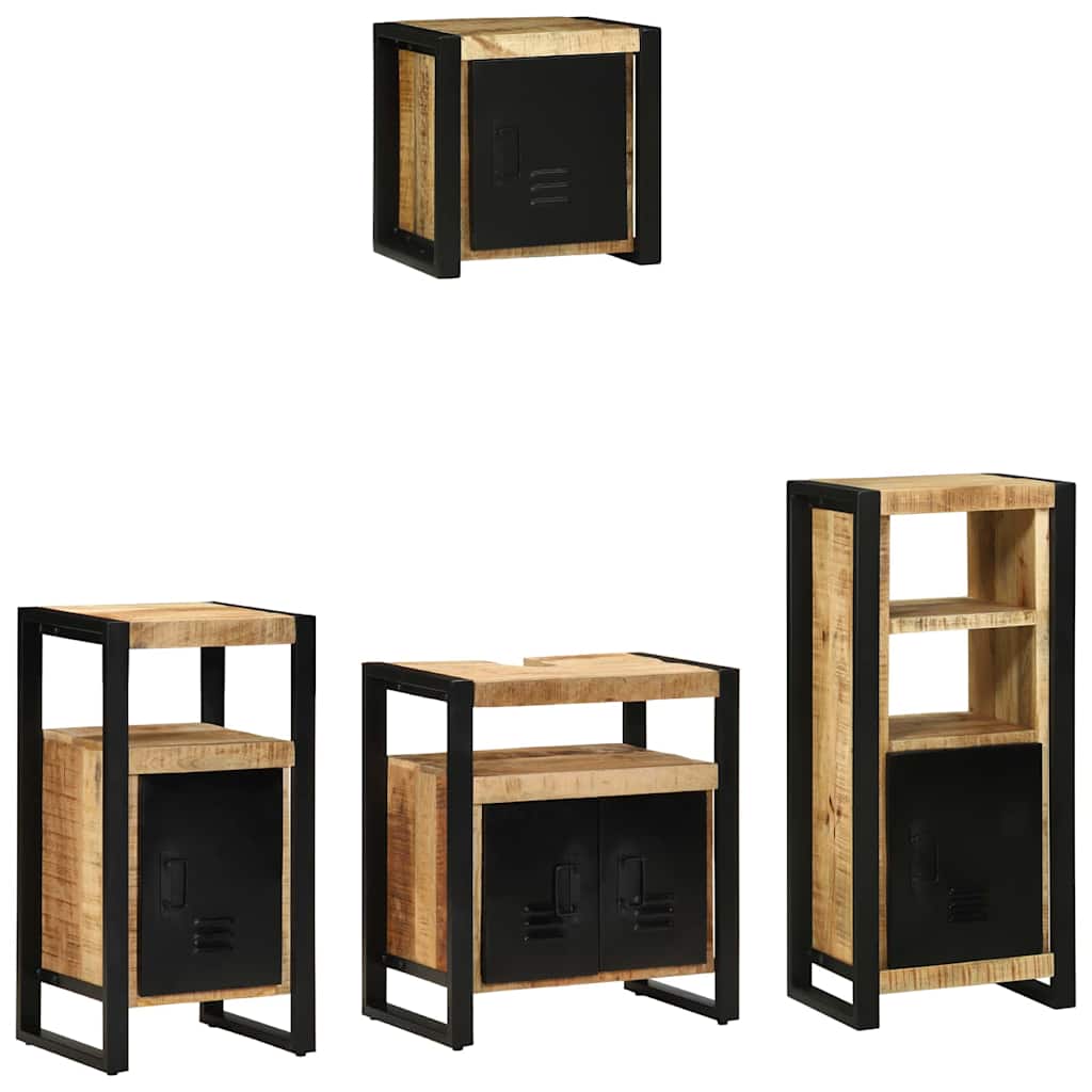 Bathroom Furniture Set 4 Pcs Multicolour
