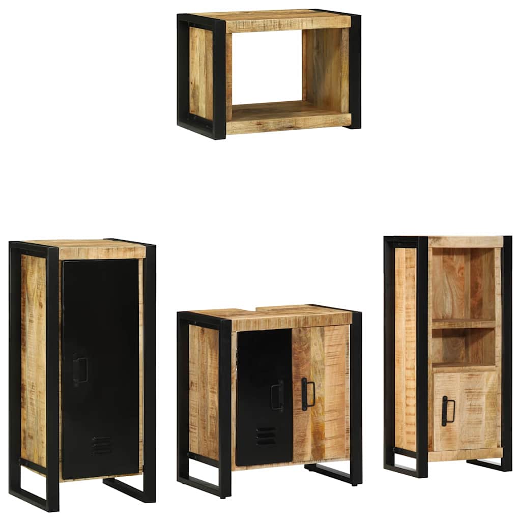 Bathroom Furniture Set 4 Pcs Multicolour