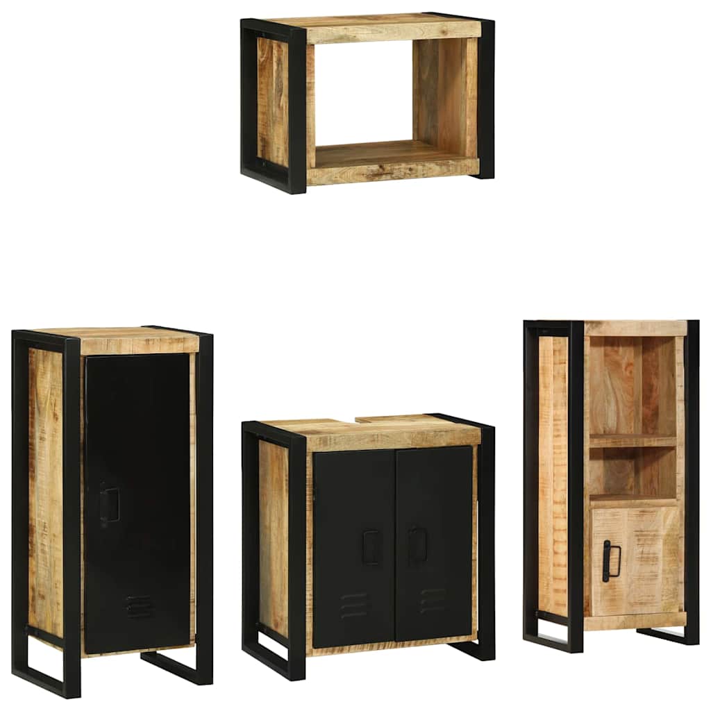 Bathroom Furniture Set 4 Pcs Multicolour