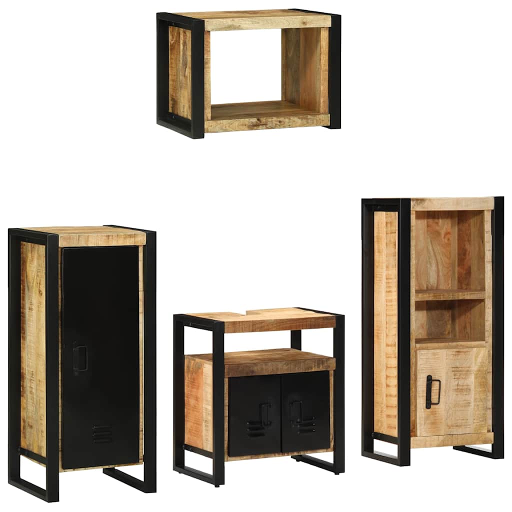 Bathroom Furniture Set 4 Pcs Multicolour