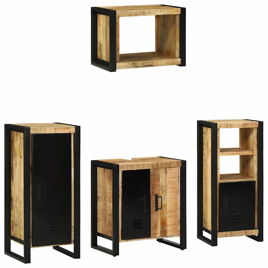 Bathroom Furniture Set 4 Pcs Multicolour