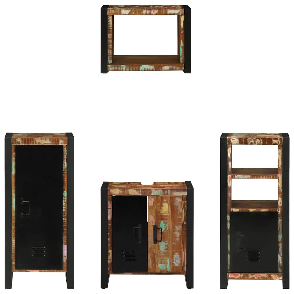 Bathroom Furniture Set 4 Pcs Multicolour