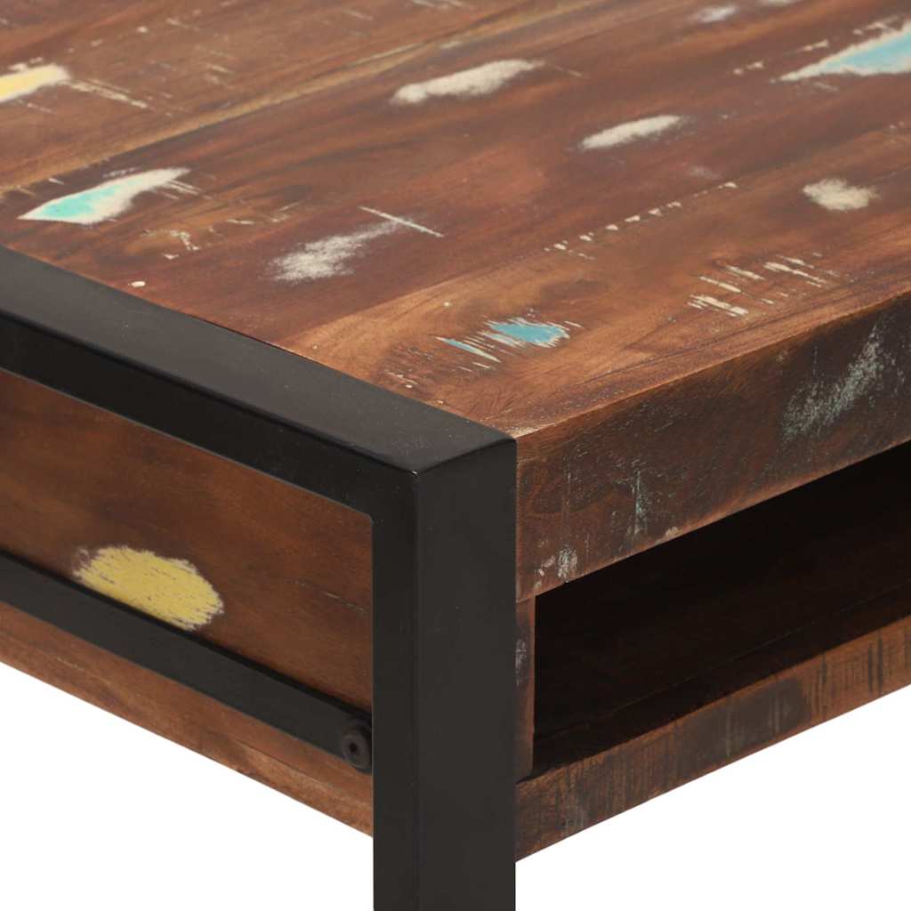 Dressing Table Multicolour 100 X 50 X 75 Cm Solid Reclaim Wood
