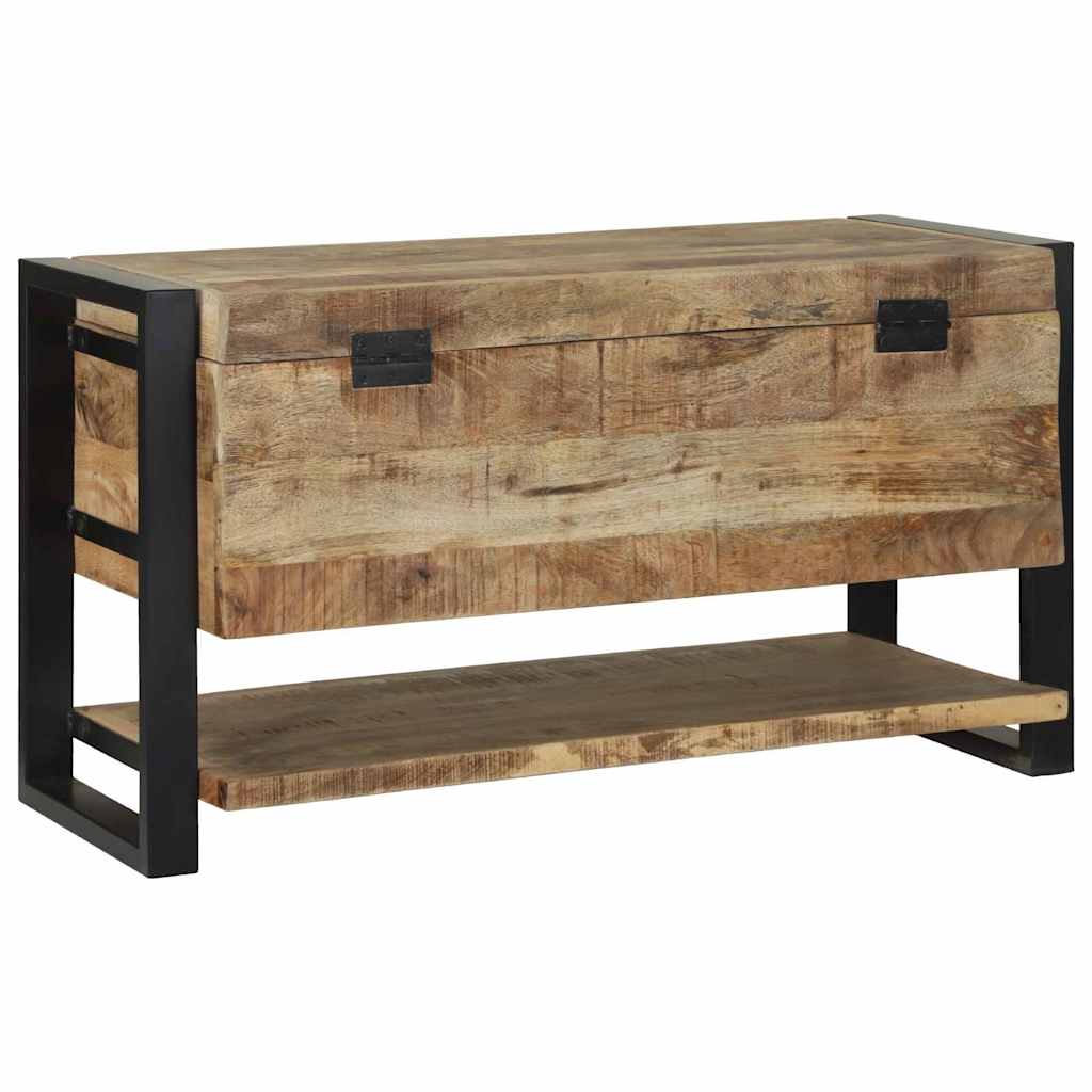 Storage Box With Storage Brown 80 X 35 X 45 Cm Solid Mango Wood
