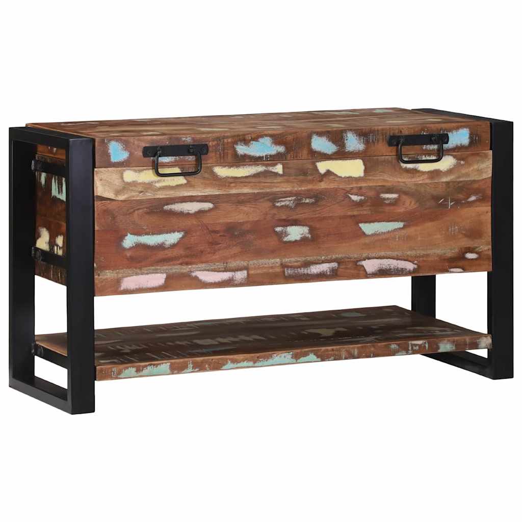 Storage Box With Storage Brown 80 X 35 X 45 Cm Solid Mango Wood