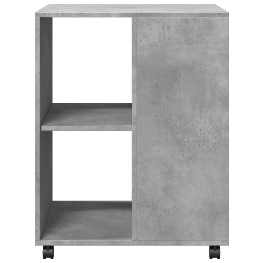 Side Table With Wheels 55X60X78 Cm Engineered Wood