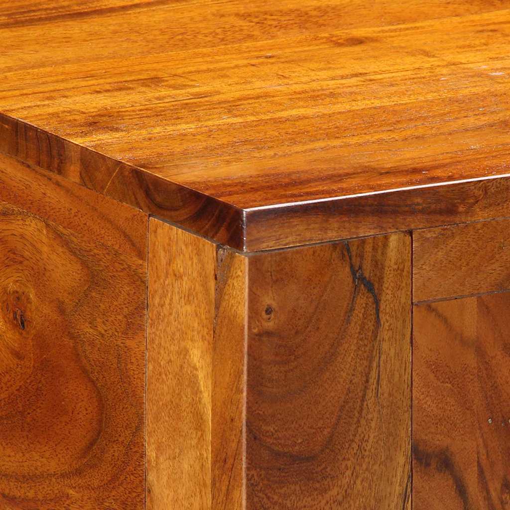Dressing Table Brown 90 X 45 X 75 Cm Solid Acacia Wood