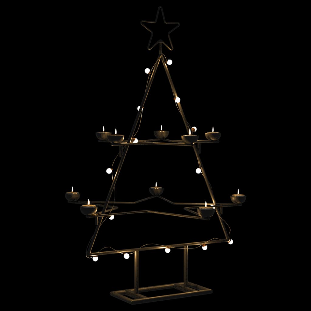 Metal Christmas Tree For Decoration Black