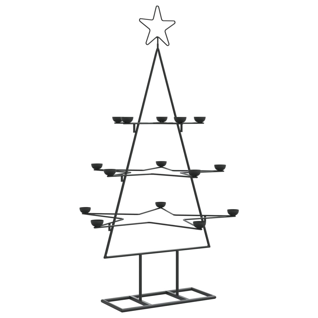 Metal Christmas Tree For Decoration Black