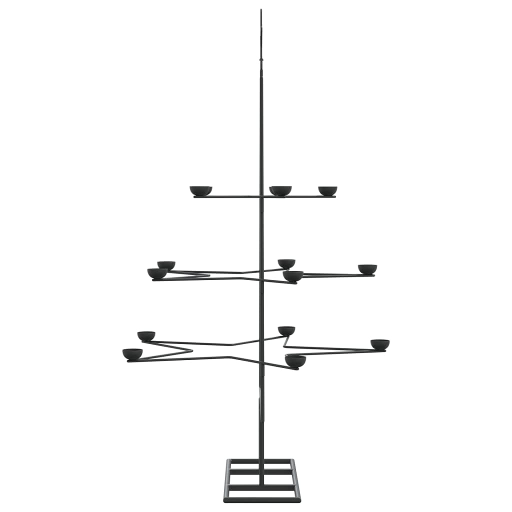 Metal Christmas Tree For Decoration Black