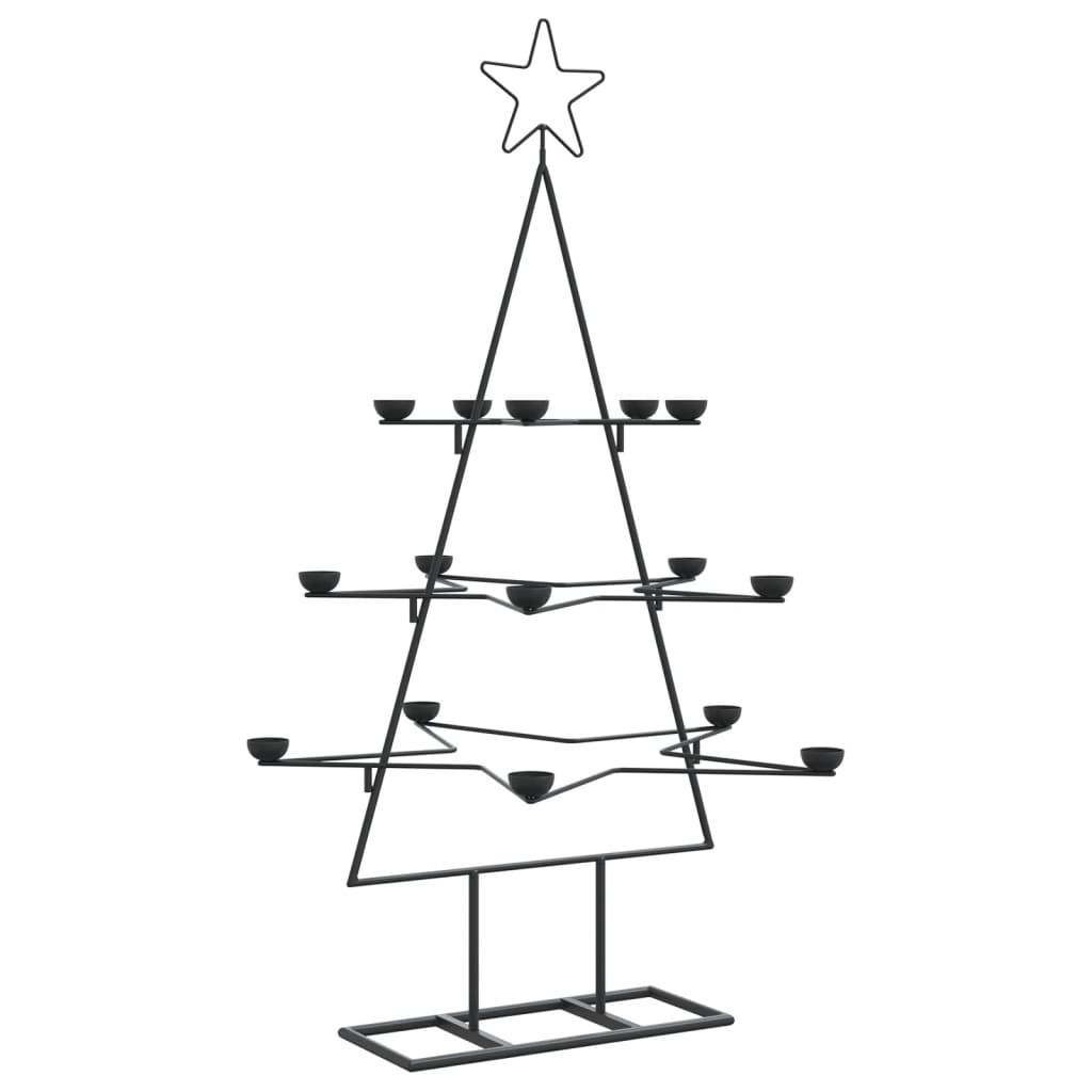 Metal Christmas Tree For Decoration Black