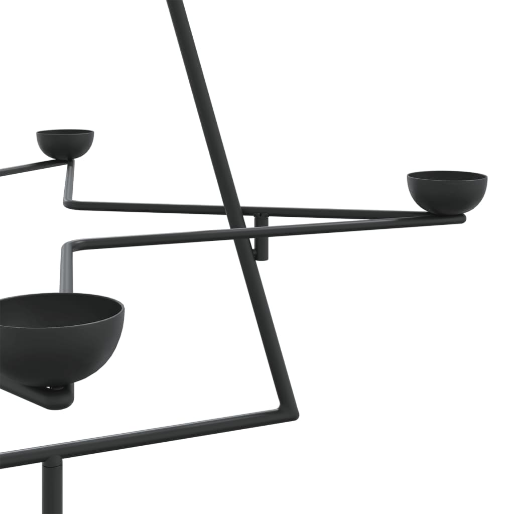 Metal Christmas Tree For Decoration Black