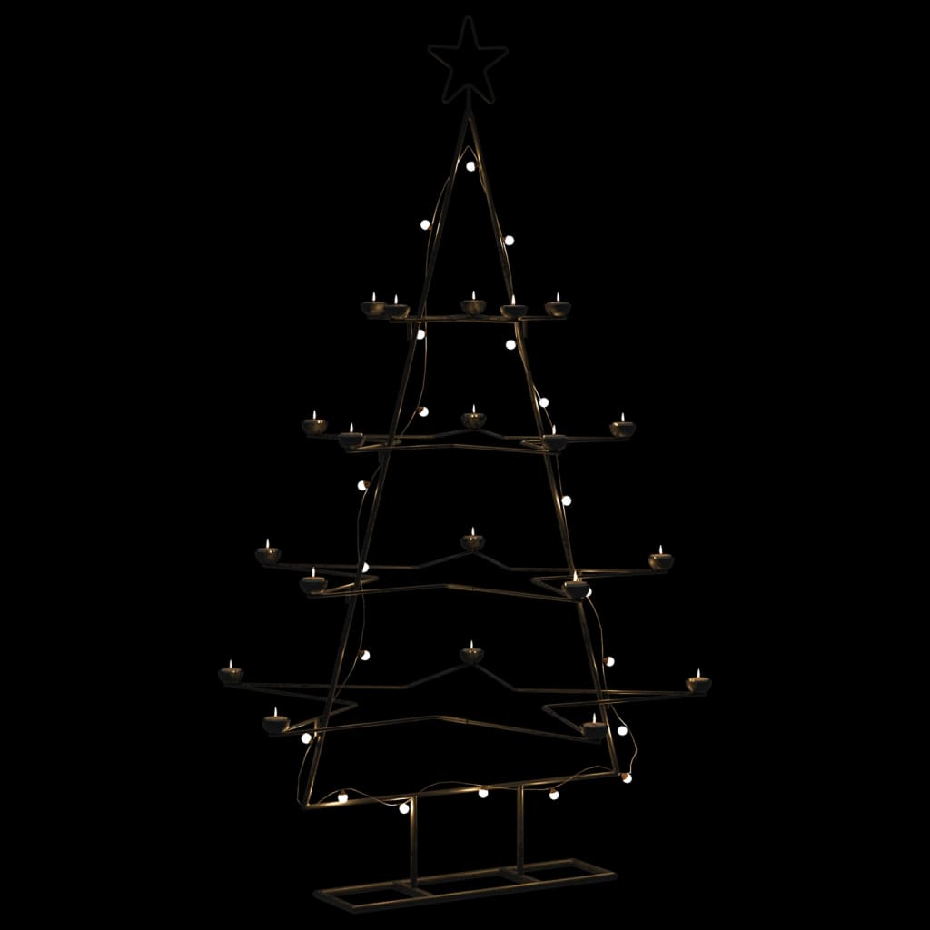 Metal Christmas Tree For Decoration Black