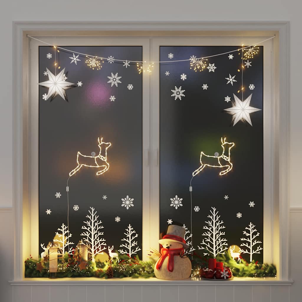 Christmas Lights Silhouette 2 Pcs 35 Leds Warm White