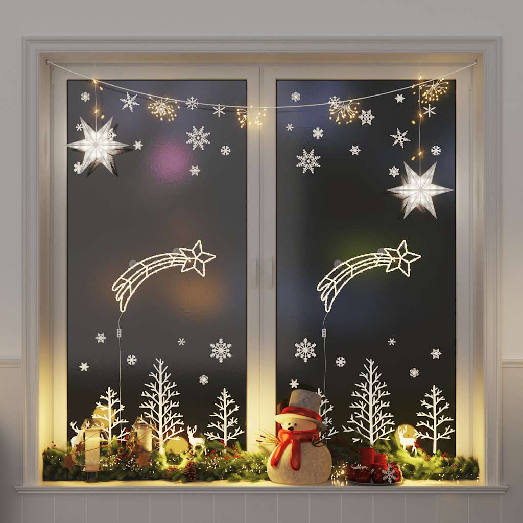 Christmas Lights Silhouette 2 Pcs 35 Leds Warm White
