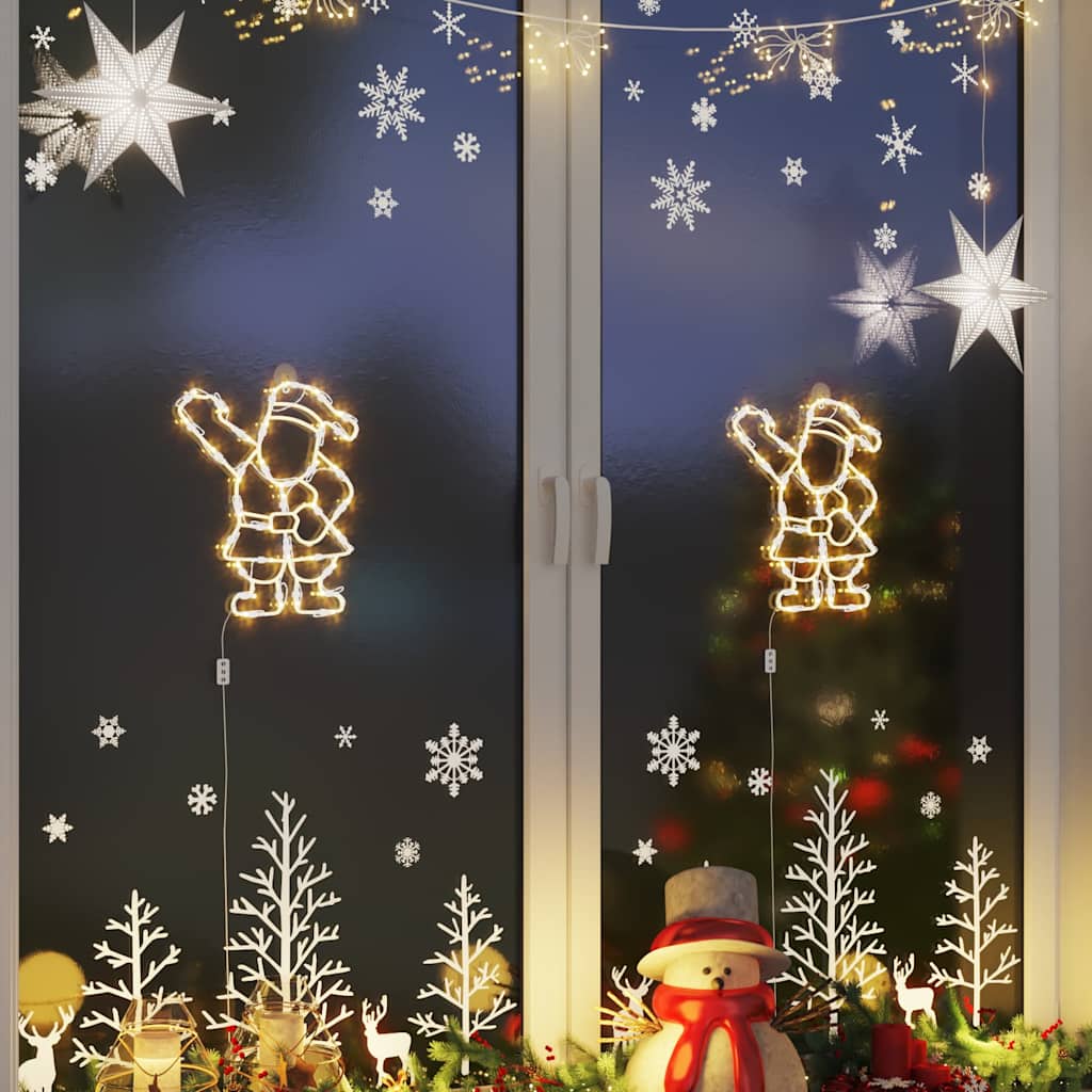 Christmas Lights Silhouette 2 Pcs 35 Leds Warm White