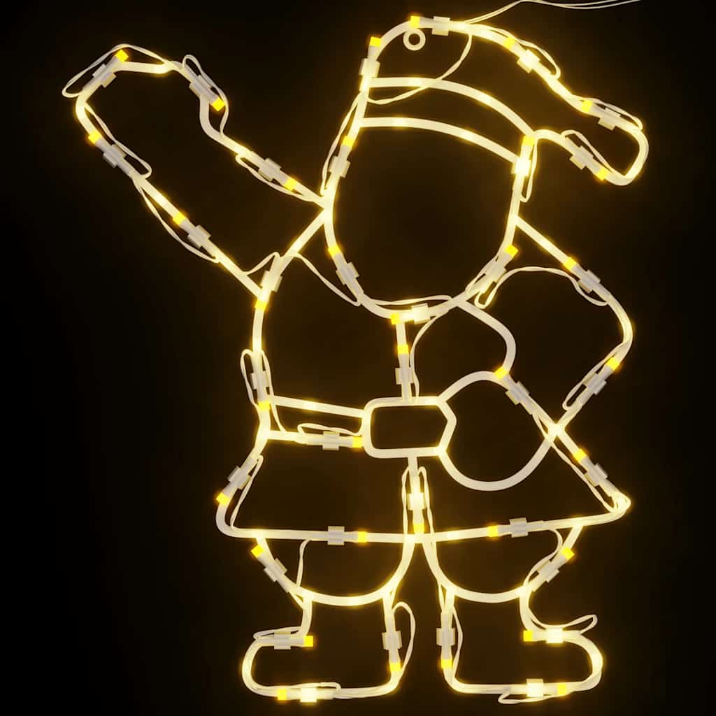 Christmas Lights Silhouette 2 Pcs 35 Leds Warm White