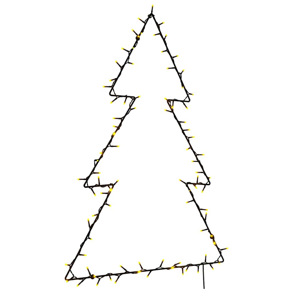 Christmas Light Decorations With Spikes 3 Pcs Tree 50 Leds 30 Cm