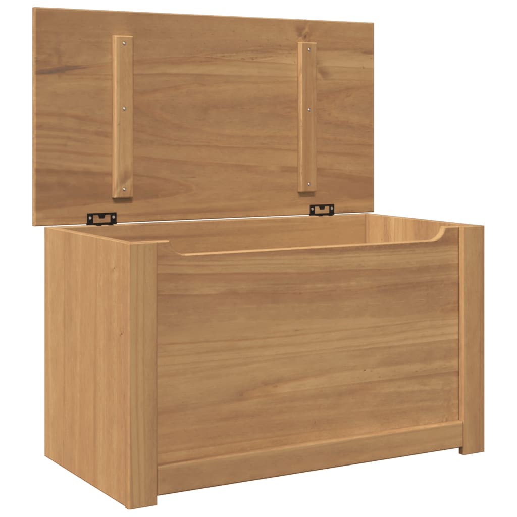 Storage Chest With Lid Panama 79X42X46 Cm Solid Wood Pine