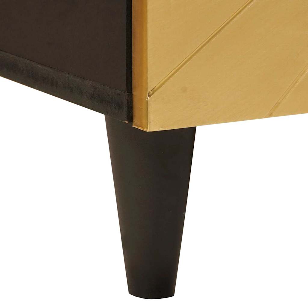 Bathroom Furniture Sets 4 Pcs Black And Gold 38 X 33 X 160 Cm