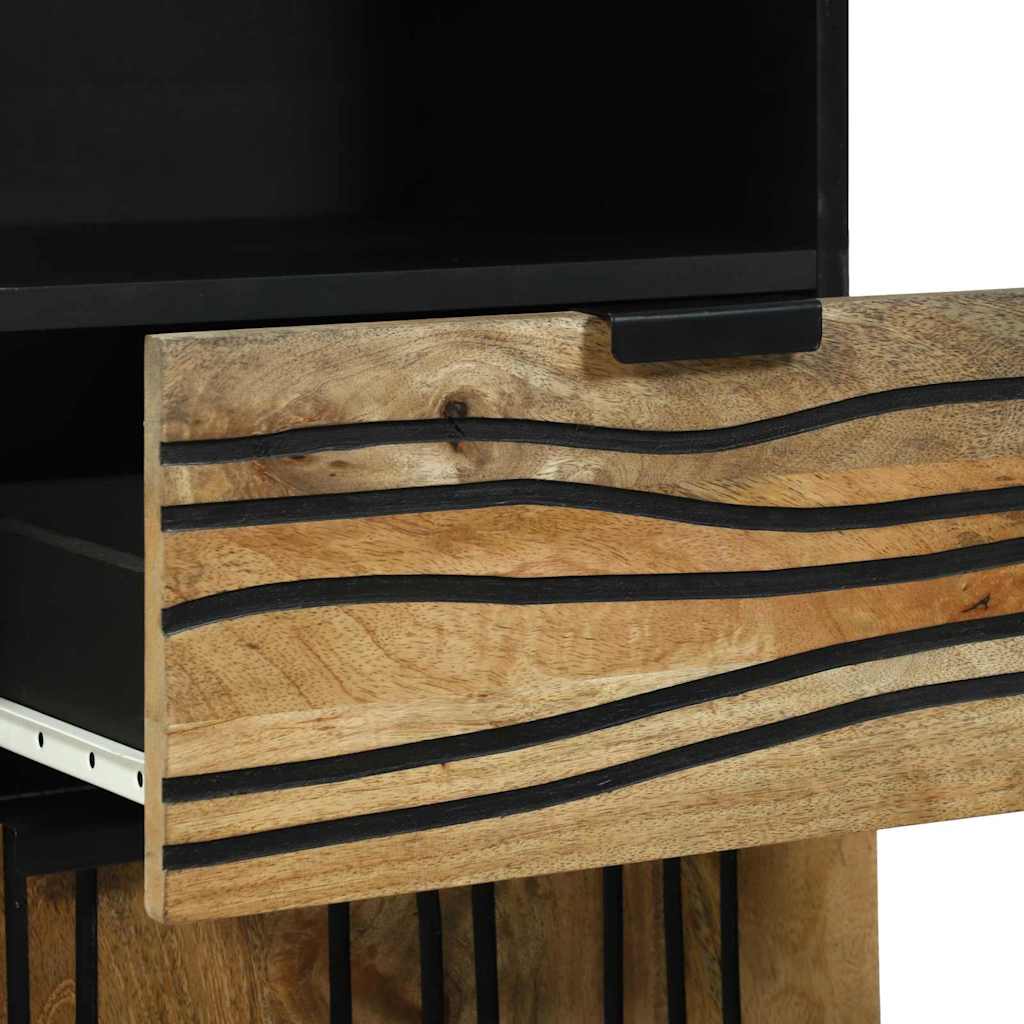 Bathroom Furniture Set With Drawer 4 Pcs Brown 38 X 33 X 160 Cm
