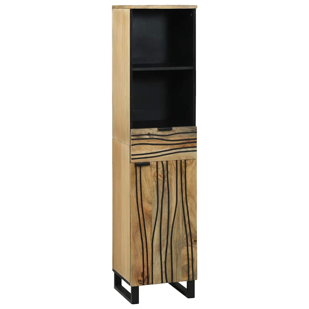 Bathroom Furniture Set With Drawer 4 Pcs Brown 38 X 33 X 160 Cm