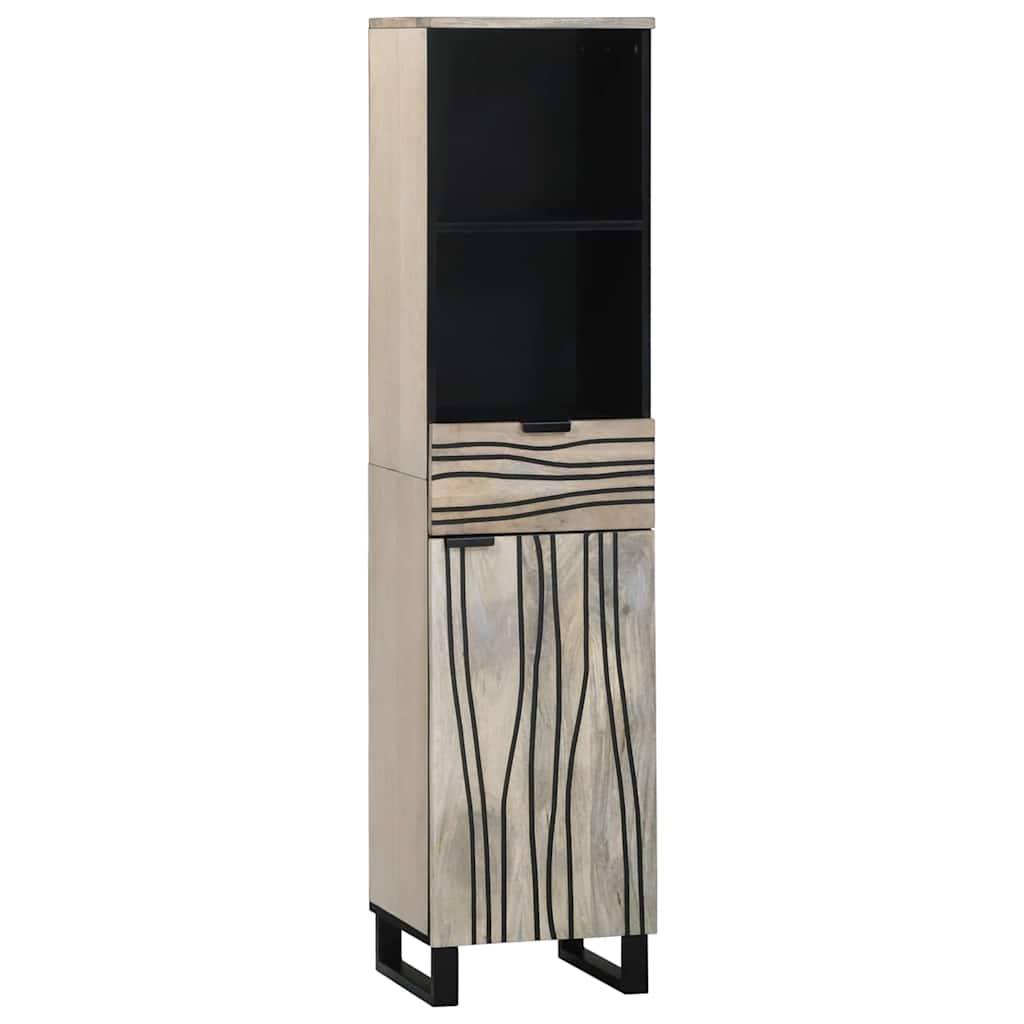 Bathroom Furniture Set 4 Pcs Walnut Brown 38 X 33 X 160 Cm
