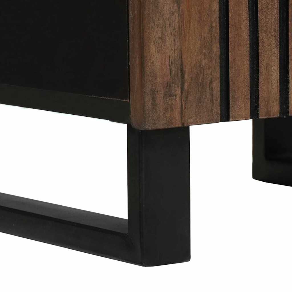 Bathroom Furniture Set 3 Pcs Walnut Brown 38 X 33 X 160 Cm