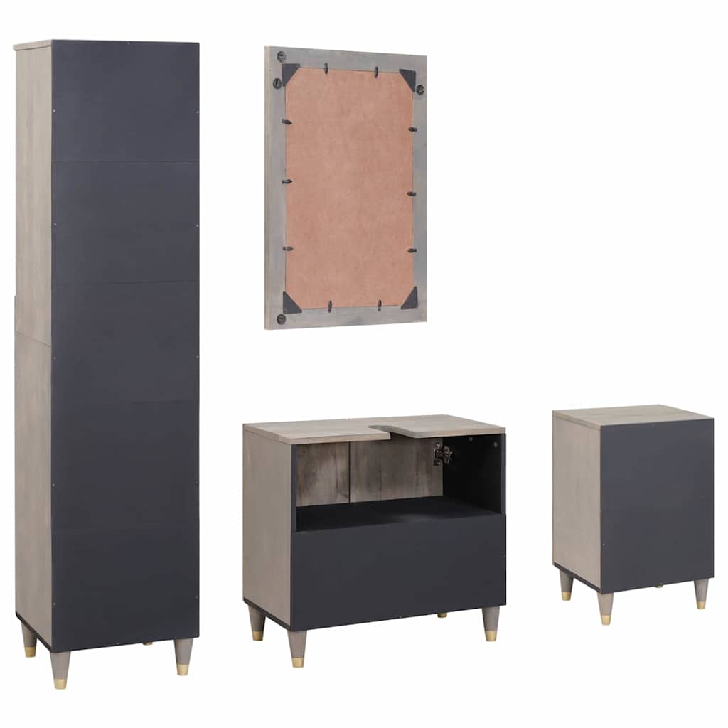 Bathroom Furniture Set With Drawer 4 Pcs 62 X 33 X 58 Cm