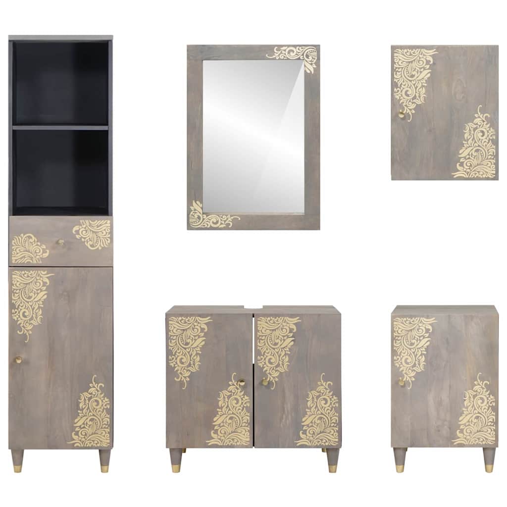 Bathroom Furniture Set With Drawer 5 Pcs 62 X 33 X 58 Cm